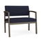 Lesro Lenox Steel Bariatric Chair Metal Frame, Bronze, OH Navy Upholstery LS1401 - alternate 1